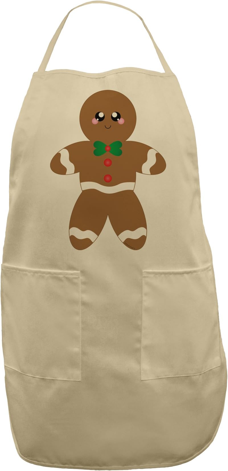 TOOLOUD Cute Gingerbread Man Christmas Adult Apron