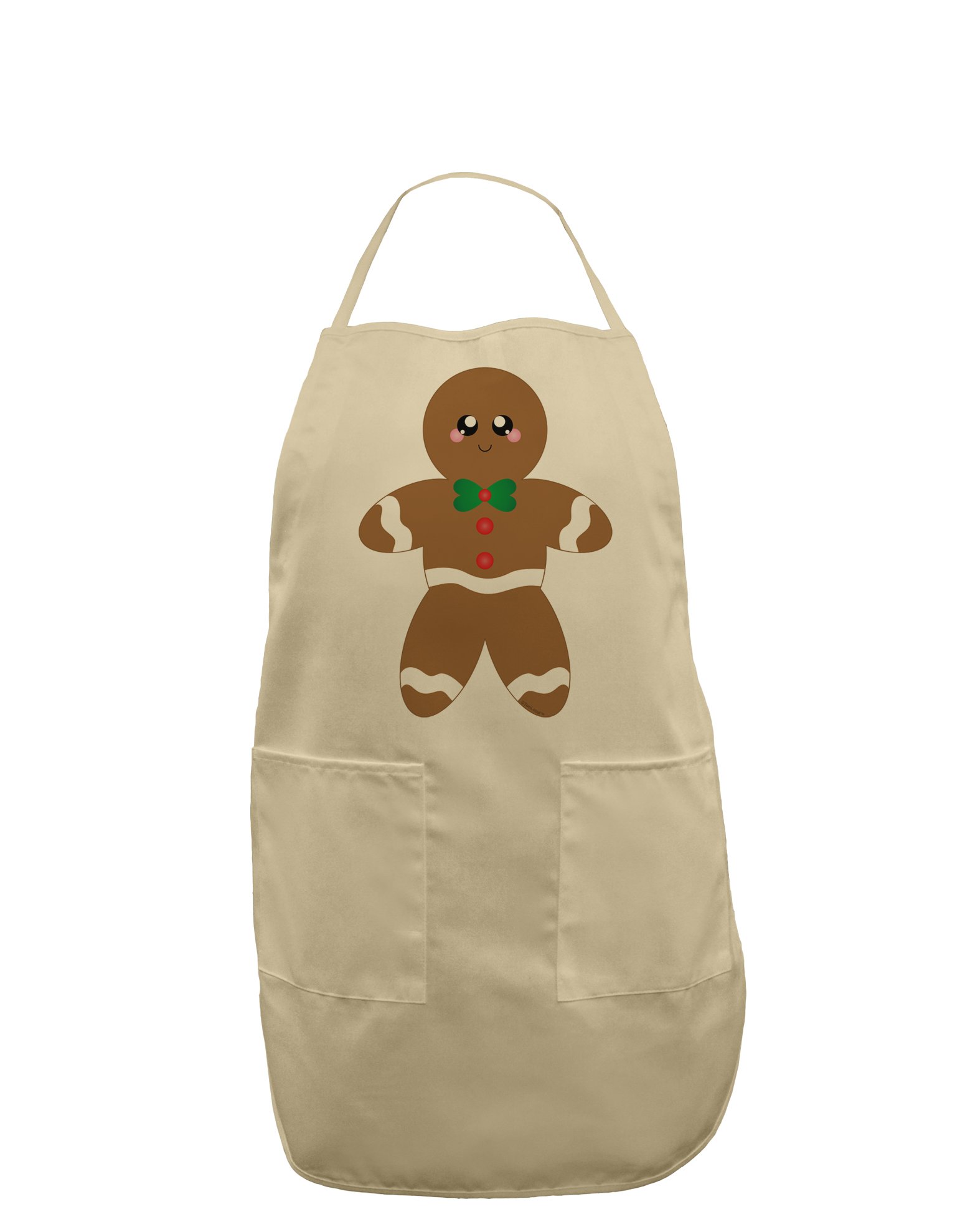 TOOLOUD Cute Gingerbread Man Christmas Adult Apron