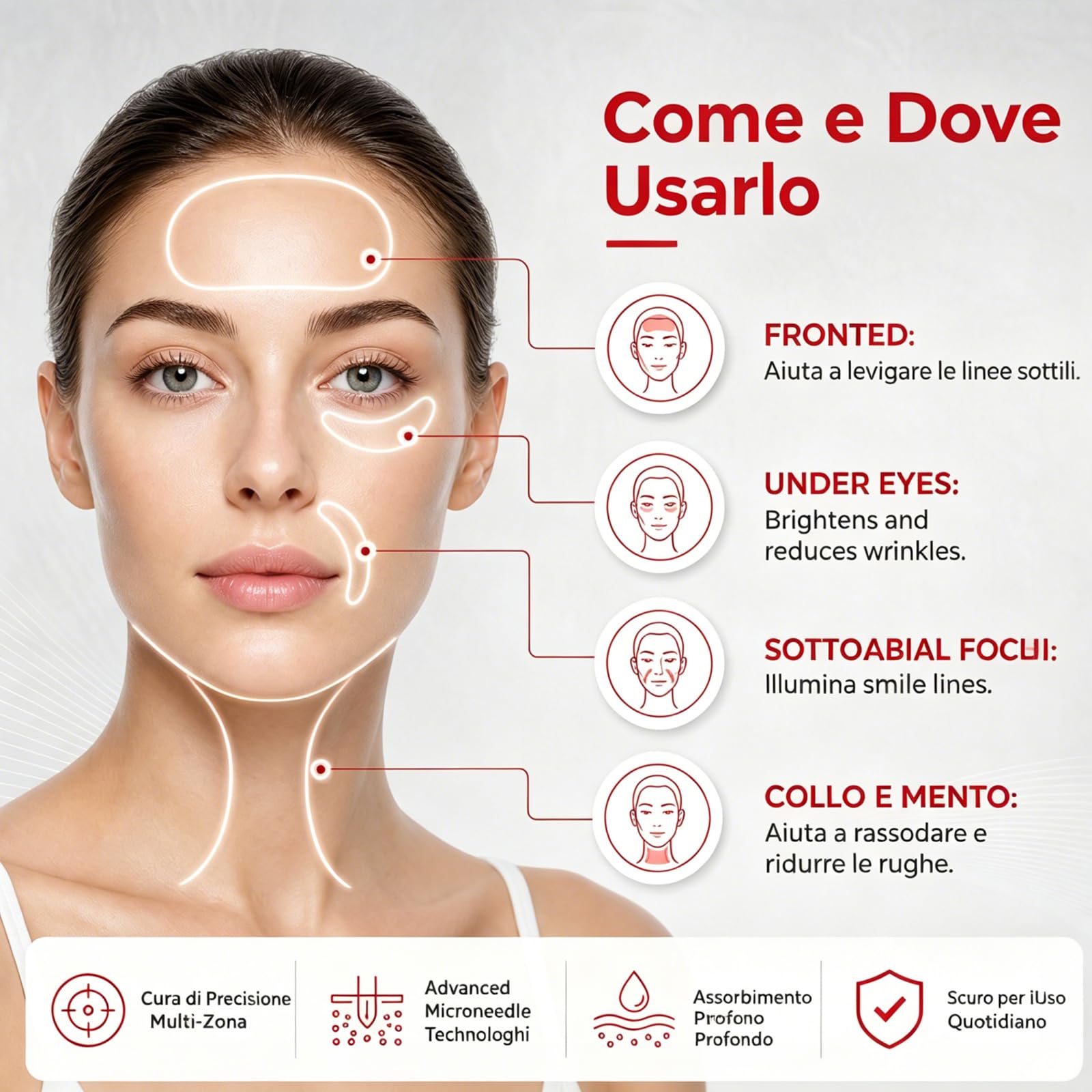 Swiss Power Patch Occhi con Microaghi, 2026 Nuovo Swiss Power Cerotti Occhi Antirughe, Maschera Occhi per Occhiaie e Borse, Siero Energizzante per Occhiaie e Gonfiore, Linee Sottili, Rughe (6)