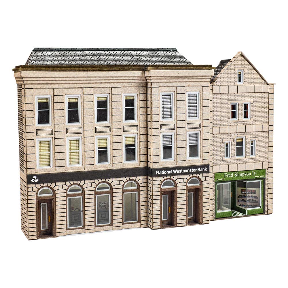 Metcalfe PN971 Low Relief Bank and Shop N Gauge Card Kit