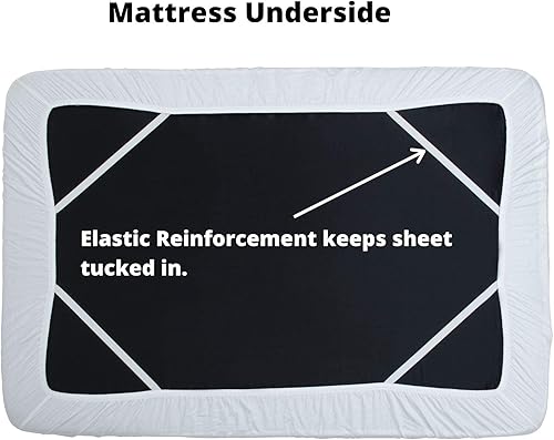 Miniatura 6 de Protector de colchón y sábana con cremallera, Algodón, Blanco, King