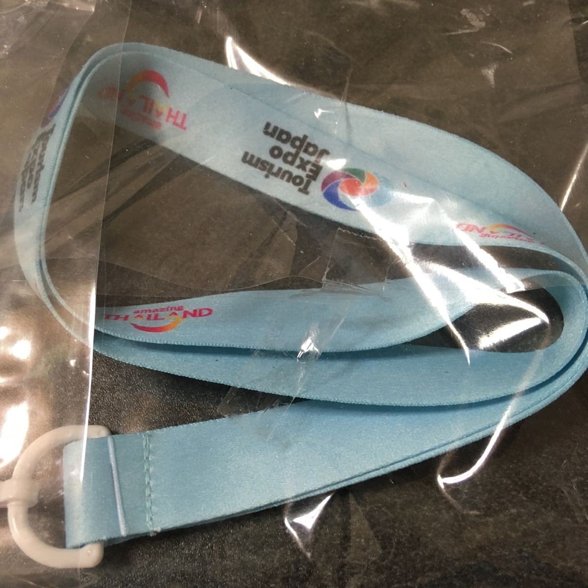 Amazon.co.jp: タイ 観光局 ネック ストラップ ツーリズム EXPO バンコク オフィス 水色 ブルー 旅行 エキスポ : おもちゃ