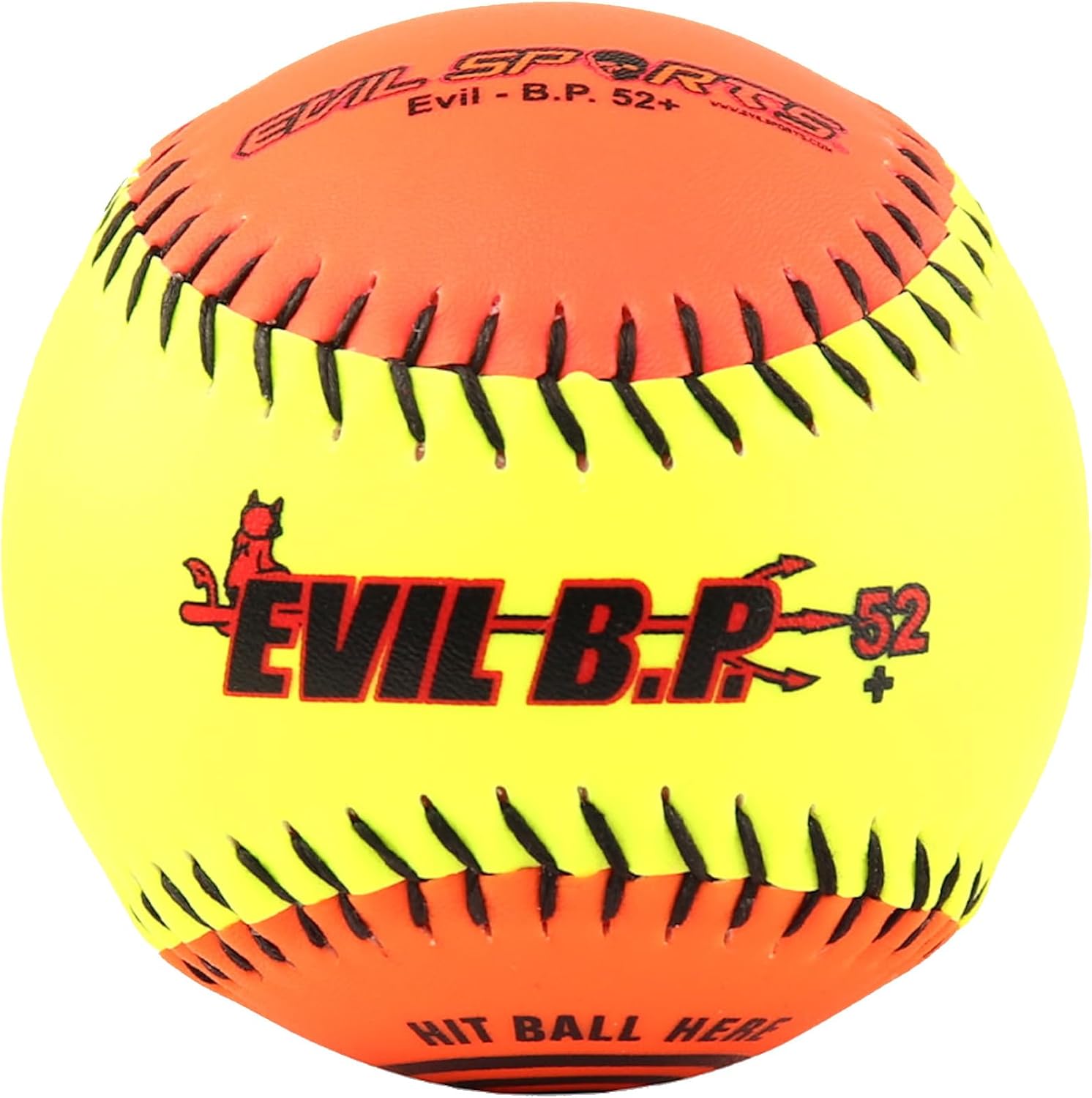 Evil Ball 12" BP 52 Batting Practice Ball .52/300 Softball- Dozen Evil BP 52-DZ