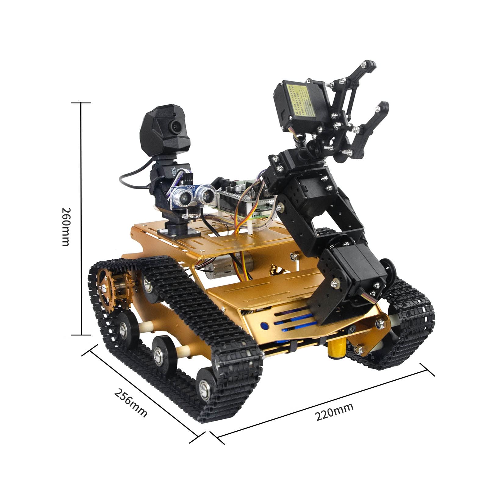 Buy XiaoR Geek Raspberry Pi Smart WiFi Robot Car Kit, with 2DOF Hd