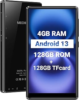 256GB WiFi MP3 Player with Bluetooth, Android 13 and Wi-Fi Streaming, 5" 1080P IPS Display, preinstalled Audible, Amazon Music, Spotify, Play Store