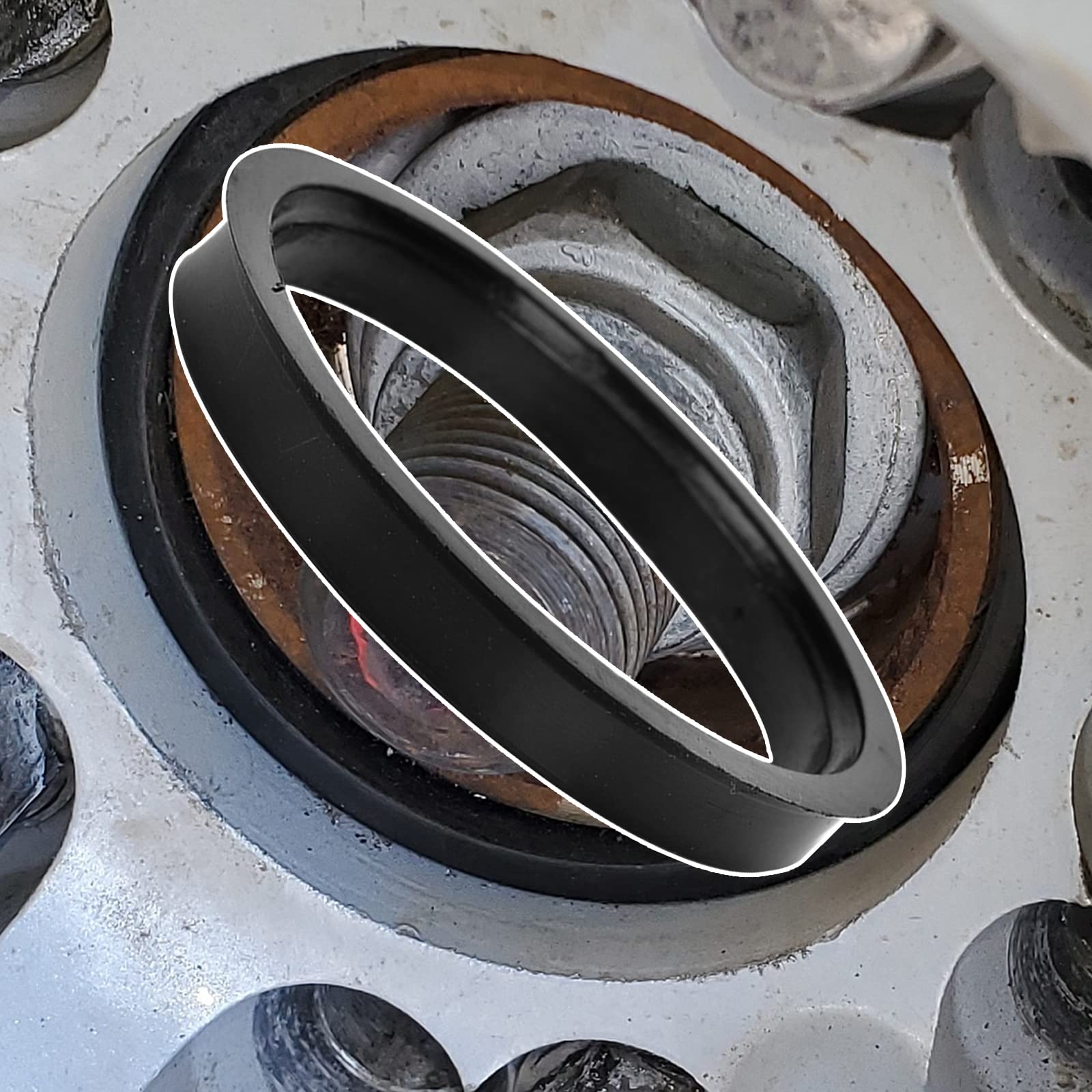 HASKYY - 4x Anelli Centratori Alluminio Anodizzati 76,9-72,6 - Foto 8