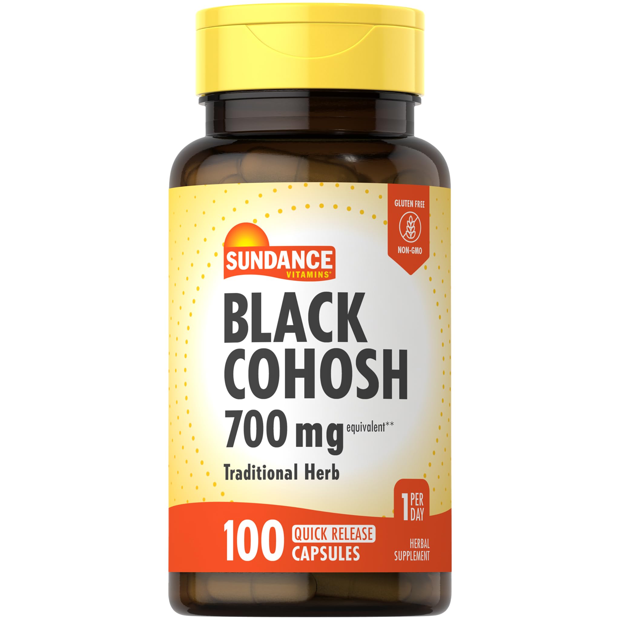 Sundance Black Cohosh | 100 Quick Release Capsules | Traditional Herb 100 Count (Pack of 1)