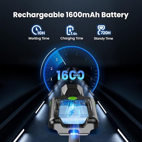 Miniatura 4 de Eyoyo Escáner de código de barras de teléfono con clip trasero Bluetooth, lector de código de barras inalámbrico QR 1D 2D con batería recargable de