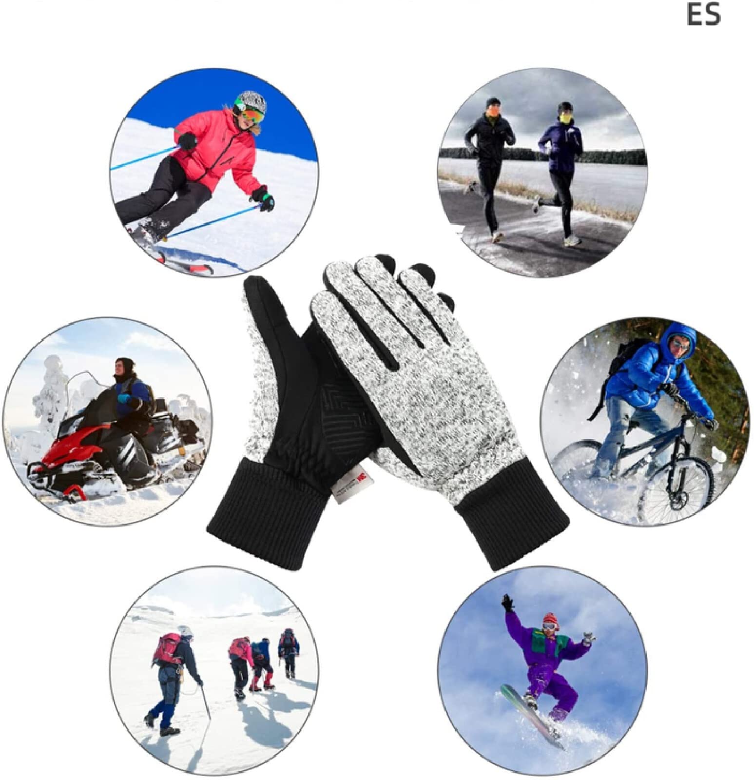 Herren Handschuhe Thermohandschuhe Winter Herren Winterhandschuhe Herren Warme Handschuhe Laufhandschuhe Touchscreen Fahrradhandschuhe