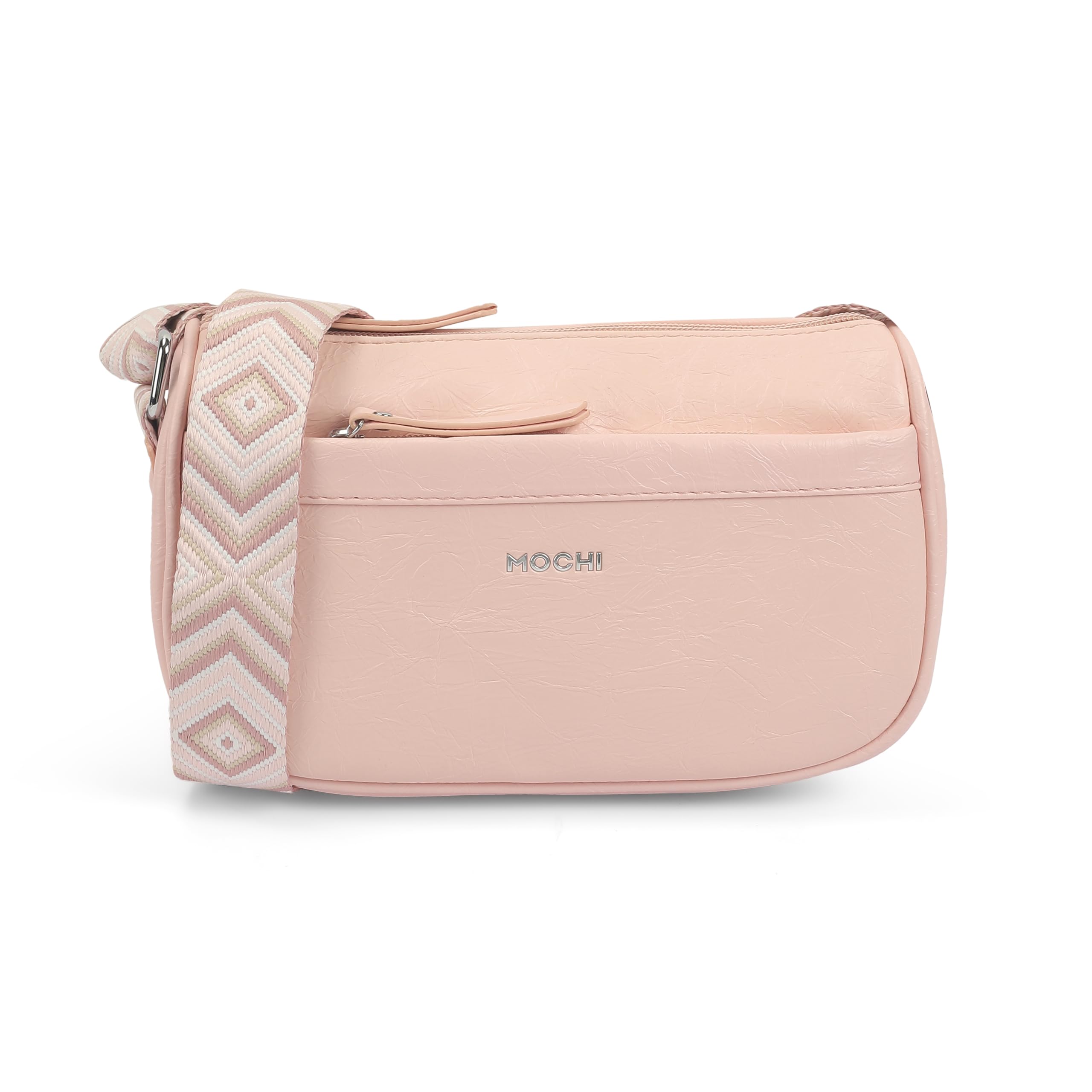 mochi Women Casual Faux leather Soft Body Zipper closure Solid Sling Bag-picture-15