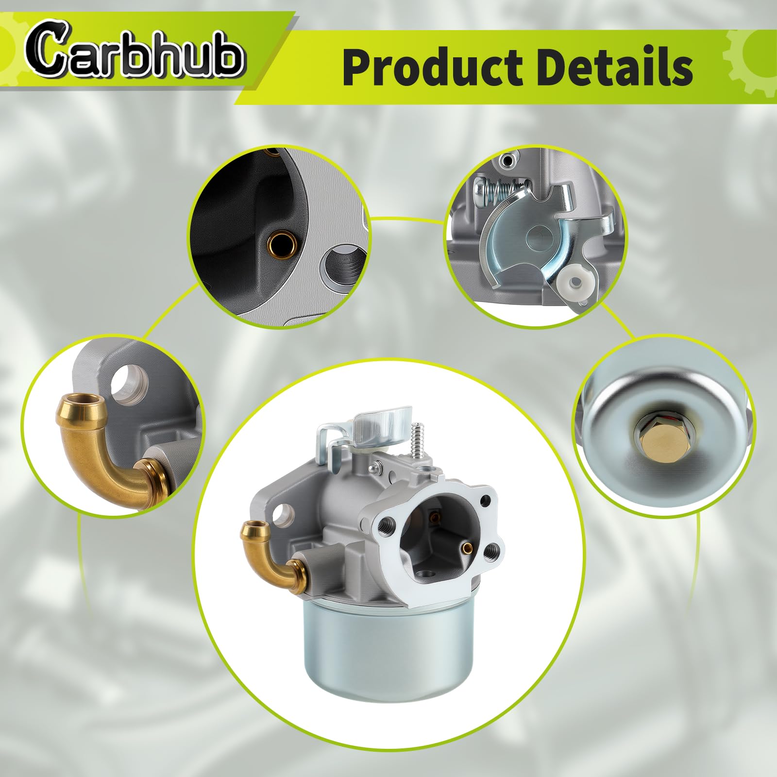 Carburetor Replacement For Lawn Mower Engines - Includes Air Filter & Spark Plug Kit