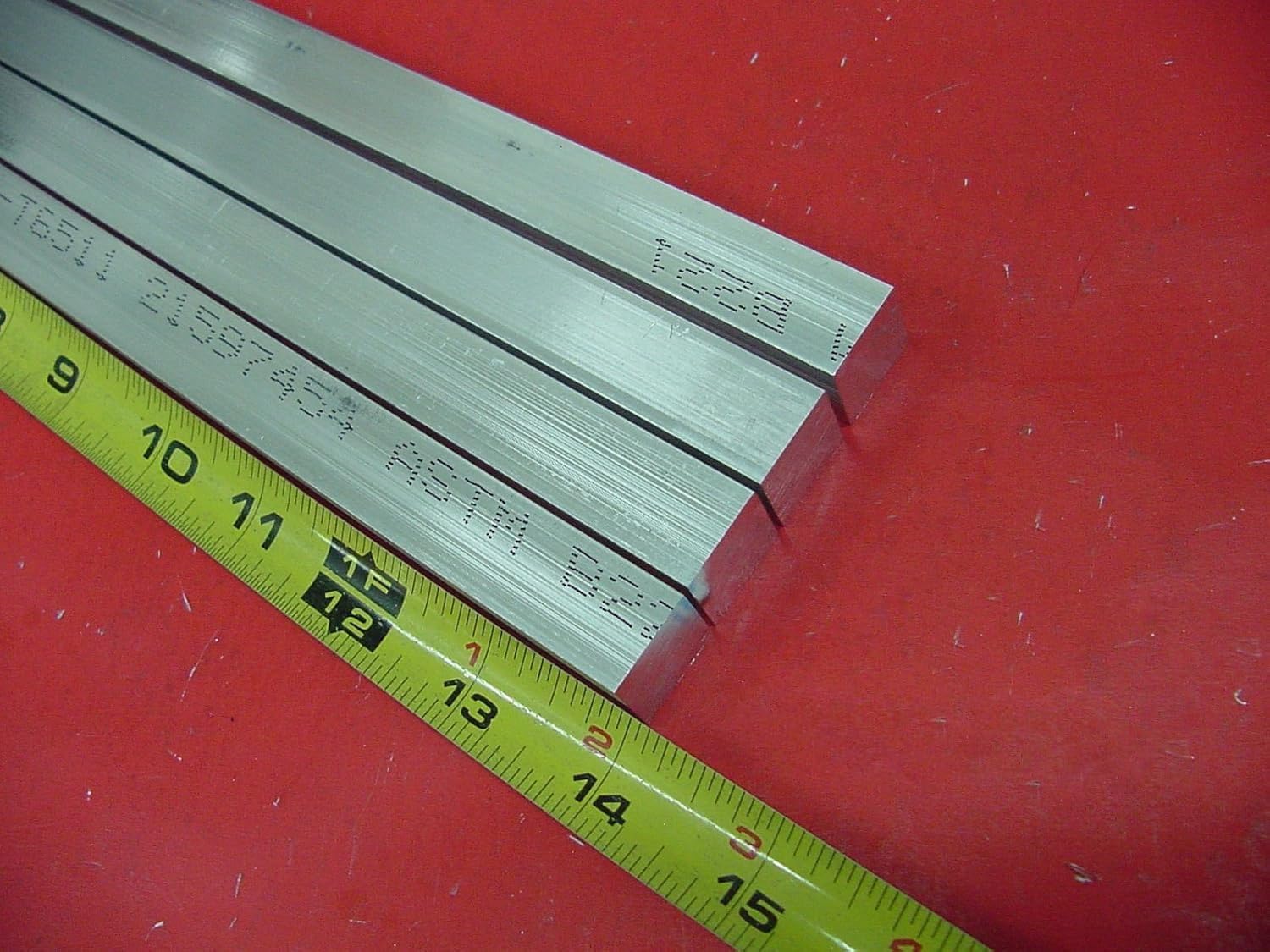 4 Pieces 3/4" X 3/4" Aluminum 6061 Square Flat BAR 14" Long T6511 New Mill Stock