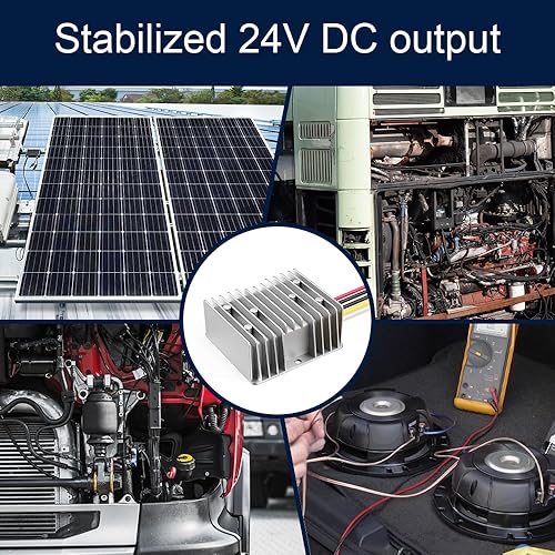Miniatura 5 de Convertidor CC de 12 V a 24 V, 15 A, 360 W, resistente al agua, transformador de corriente continua para automóvil, camión, vehículo, barco, motor,