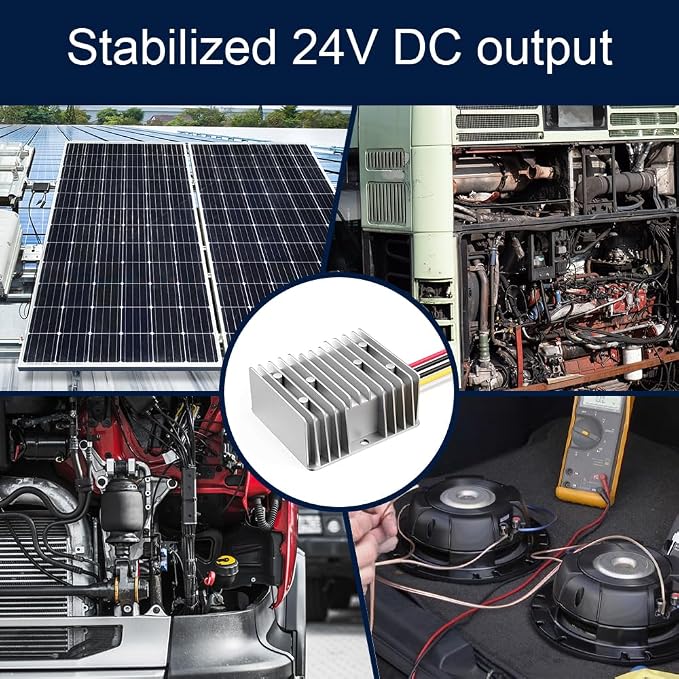 Regulador de voltaje 24 V, entrada DC 10-36V, salida 24V 4A miniatura 4