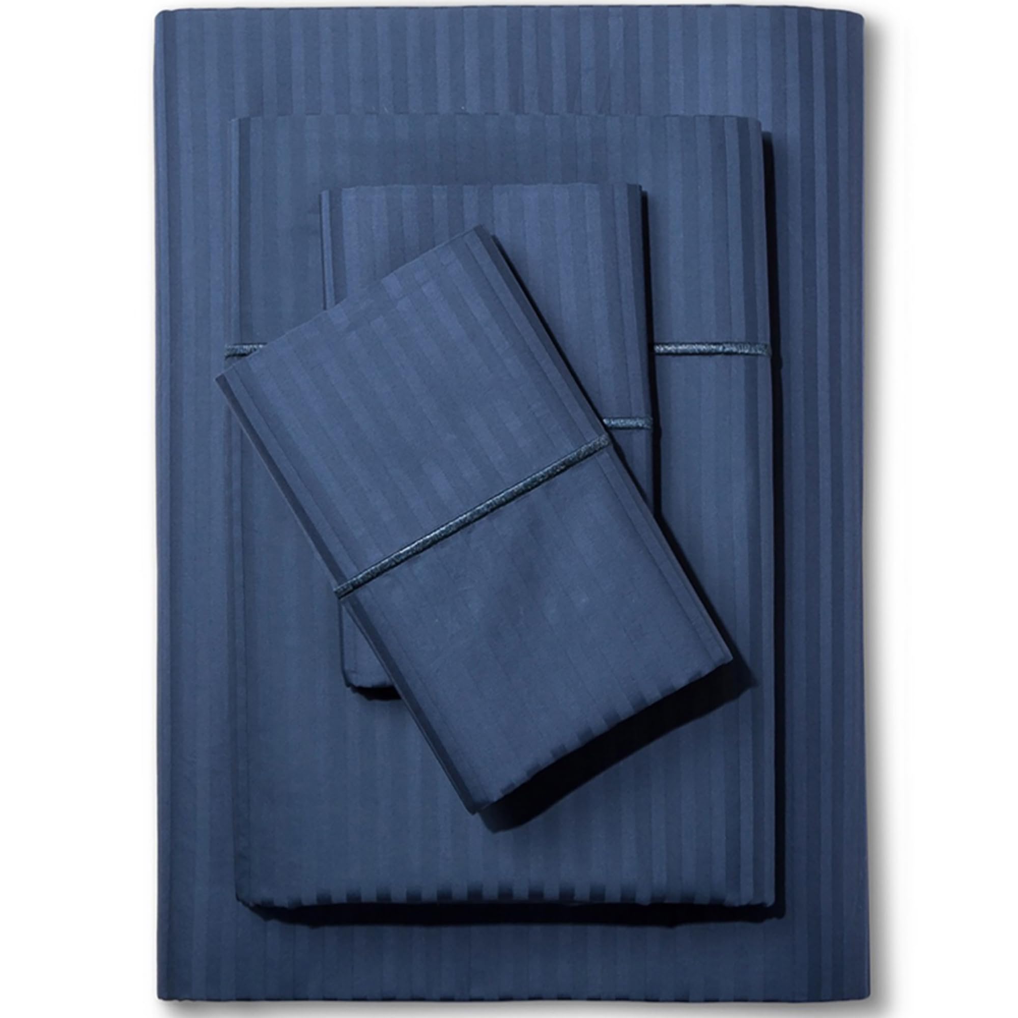 Feather &amp; Stitch 100% Cotton Sateen 500 TC Split King Size Bed Sheet Set
