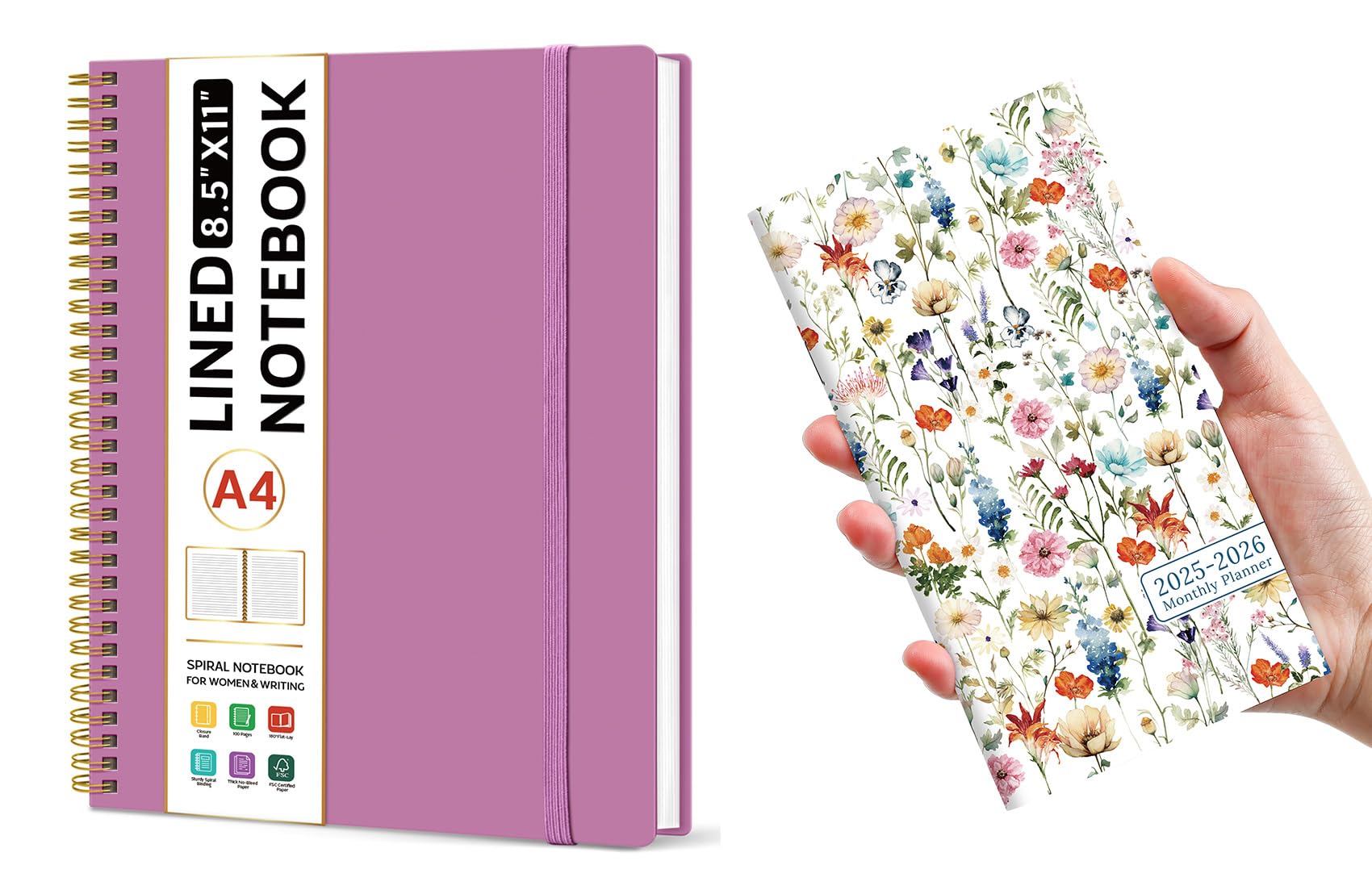 Pocket Calendar 20252026 for Purse Small Size (6.5" x 3.5