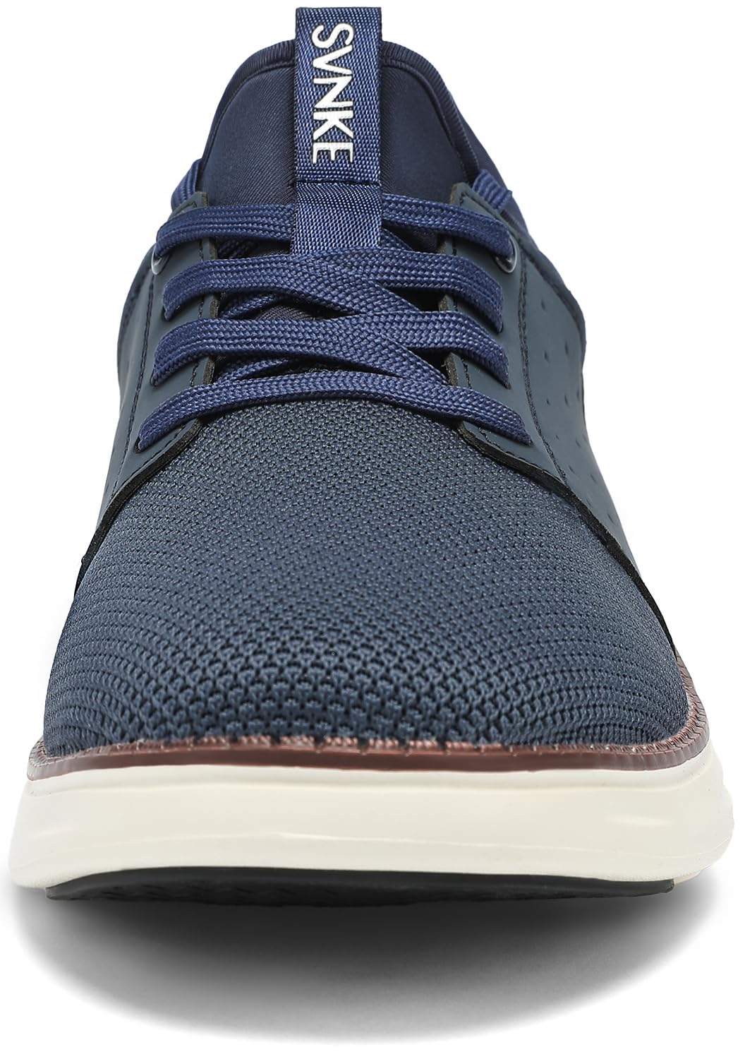 SVNKE Herren Slip On Sneaker Atmungsaktiv Schnürsenkel Walkingschuhe Fitness Turnschuhe Sportschuhe Hand-Free Freizeitschuhe Business Schuhe