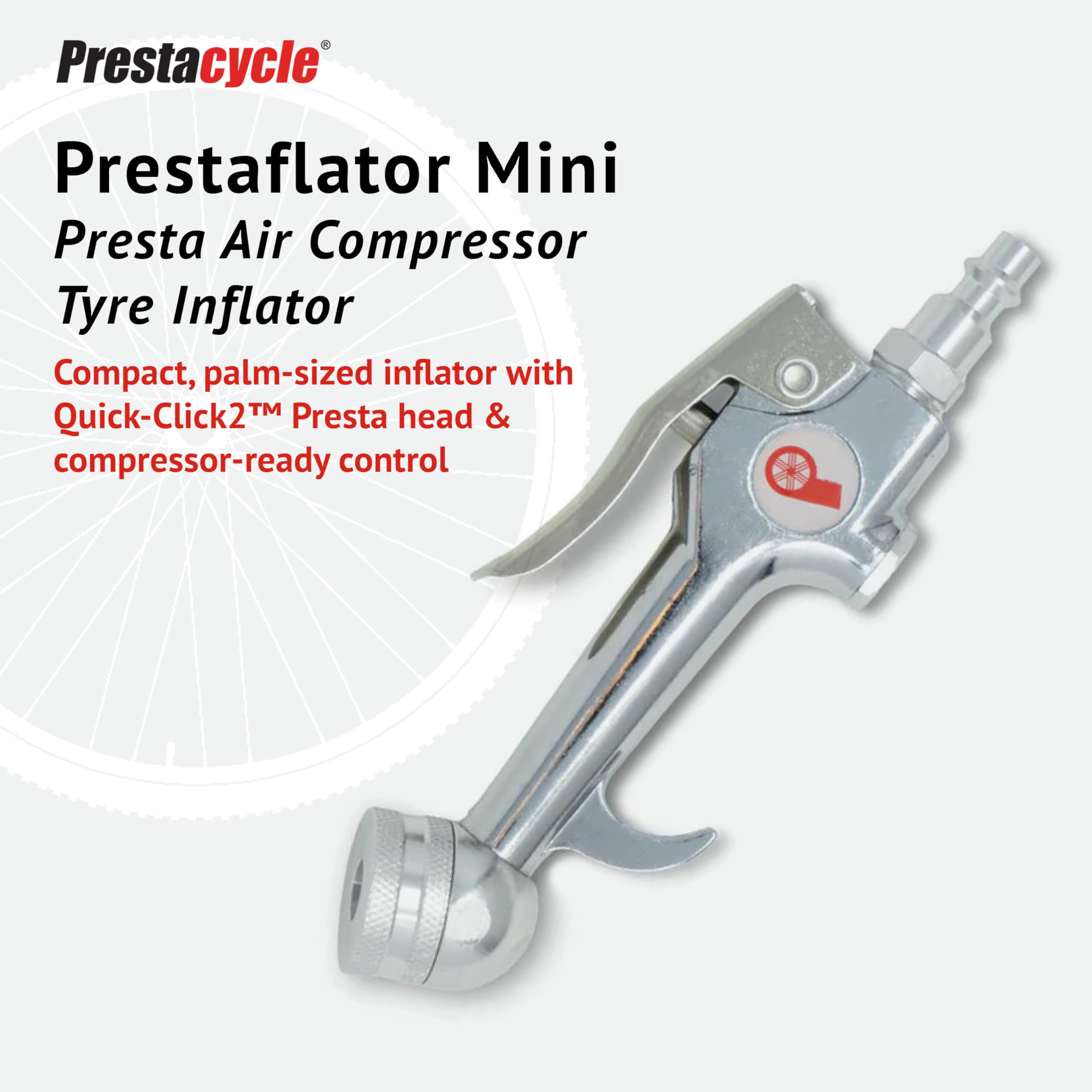 Prestacycle Prestaflator Mini Pro - Bike Tire Inflator -2