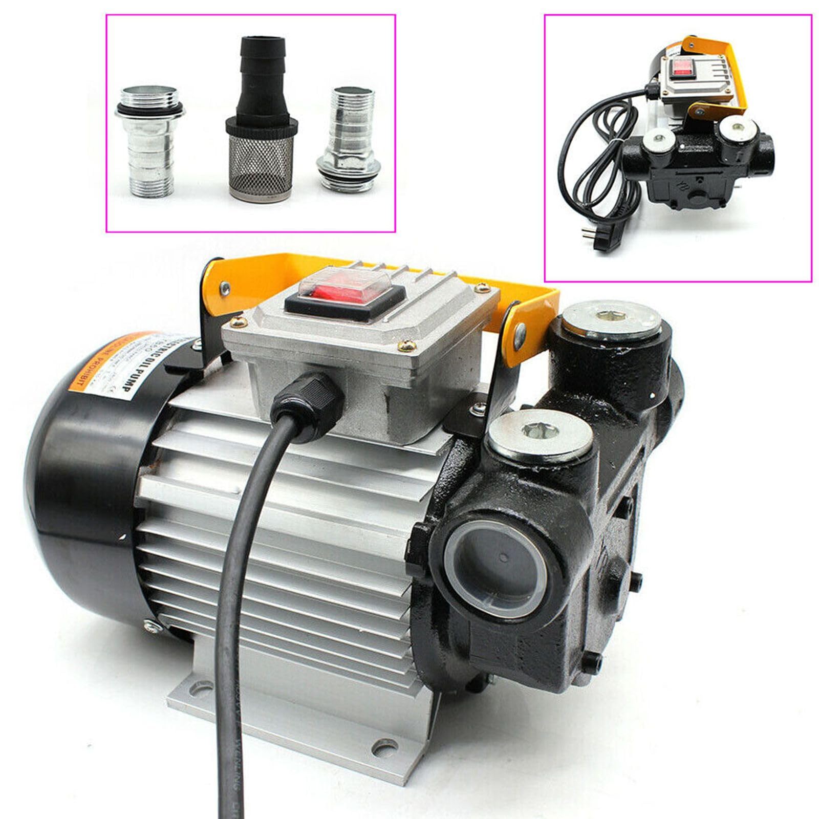 Bomba de aceite diésel y calefactor de 220 V/550 W: bomba de extracción de aceite autocebante para 20 – 60 L/min