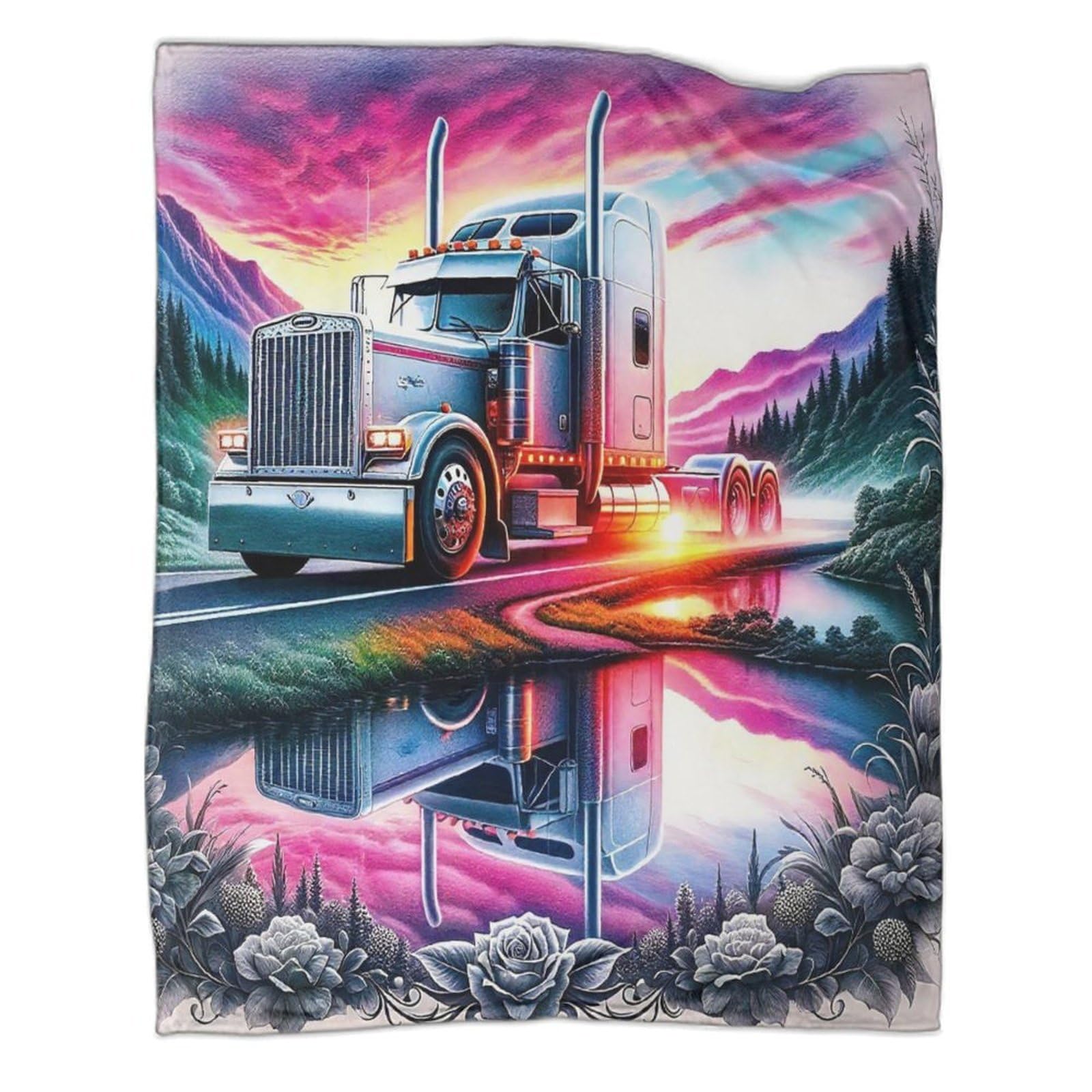 Couverture jetable 3D grand camion pour le camping et voyage des enfants