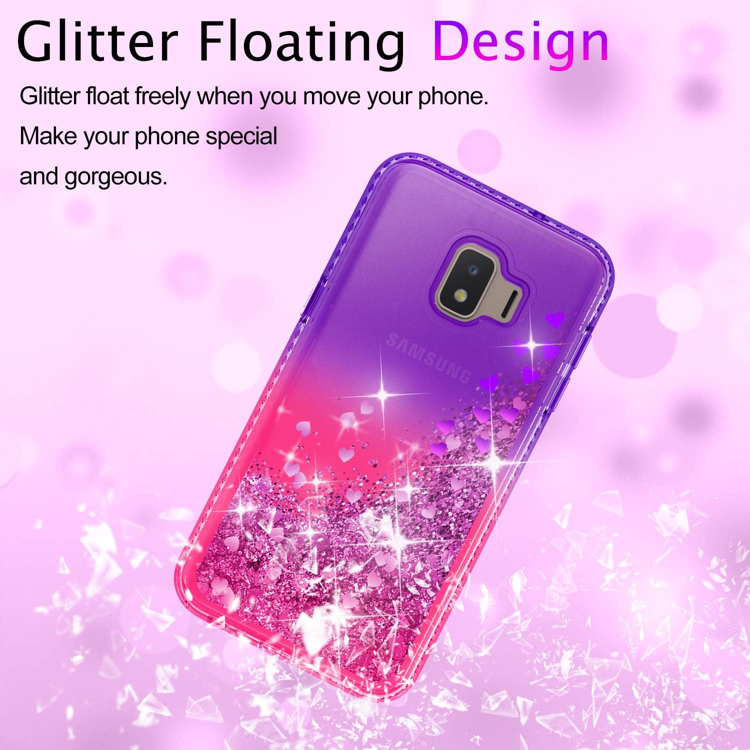 Galaxy S20 FE 5G Case, Samsung S20 FE Phone Case with HD Screen Protector, Atump Ring Kickstand [Military Grade] Dual Layer Shock Absorption Protective Case for Galaxy S20 FE,Purple/Rose