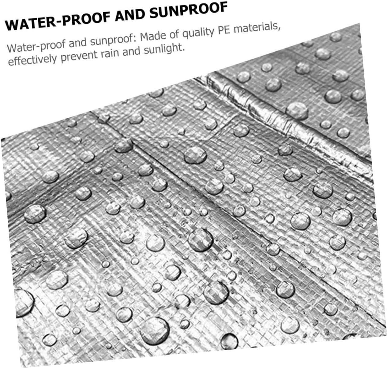MERRYHAPY Heavy Duty Tarp Durable Pe Canopy for Outdoor Camping Picnics Equipment Protection Multi Purpose Rain Cover with Grommets for Easy Setup