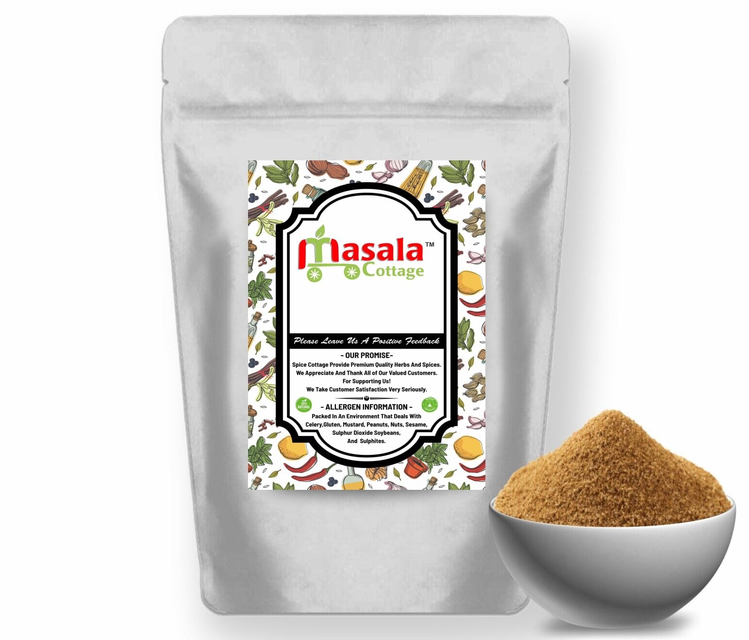 Garam Masala Powder | Ground Premium Quality by Masala Cottage® 25g-1.9kg (90, Grams)