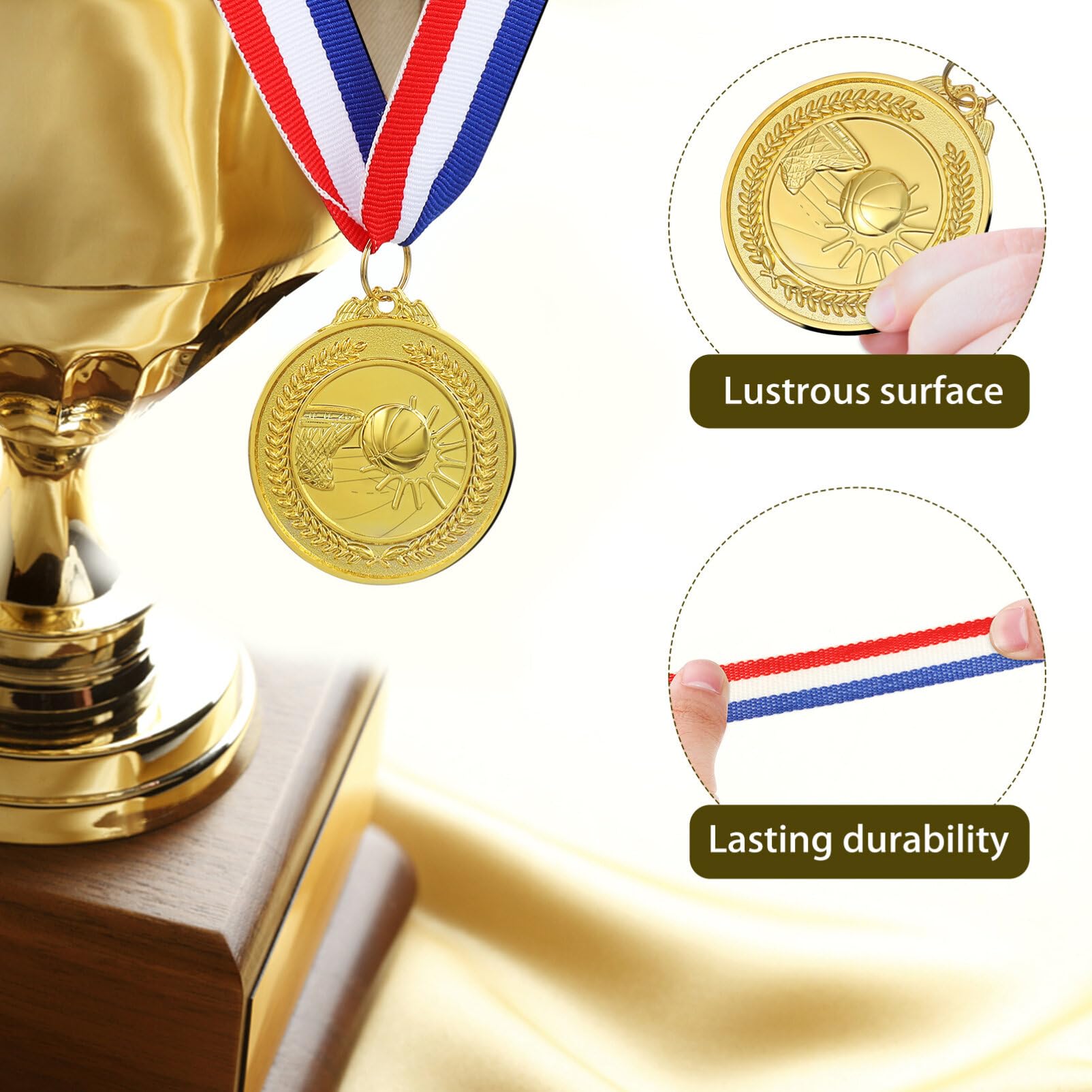 SUPVOX 12 Uds. De Medallas Temáticas De Baloncesto Medallas De Premio Medallas Deportivas Medallas De Medallas De Juego Deportivo Medallas De Metal Dorado para Premios