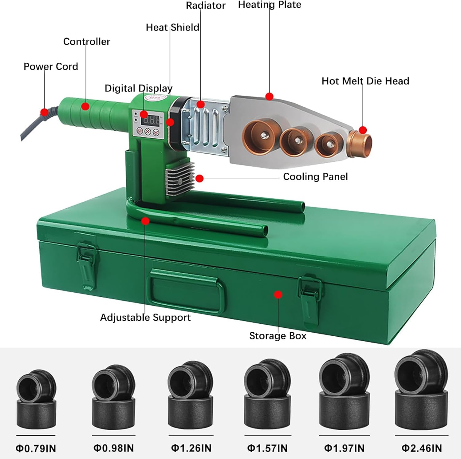 Spot Welder Kit with Multiple Die Heads