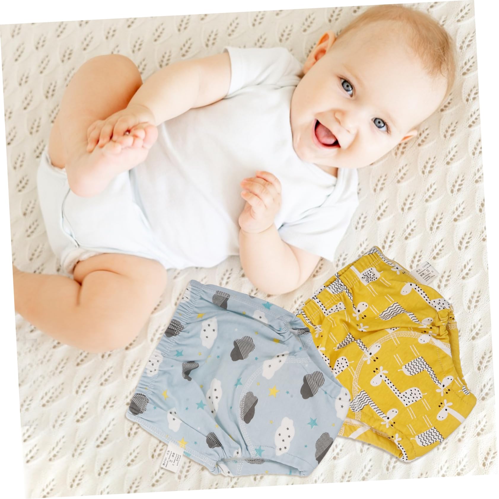 ifundom Wiederverwendbare Babywindelhose aus Baumwolle Waschbar und Bequem 6 Stück für Säuglinge 0-9kg fürs Töpfchentraining