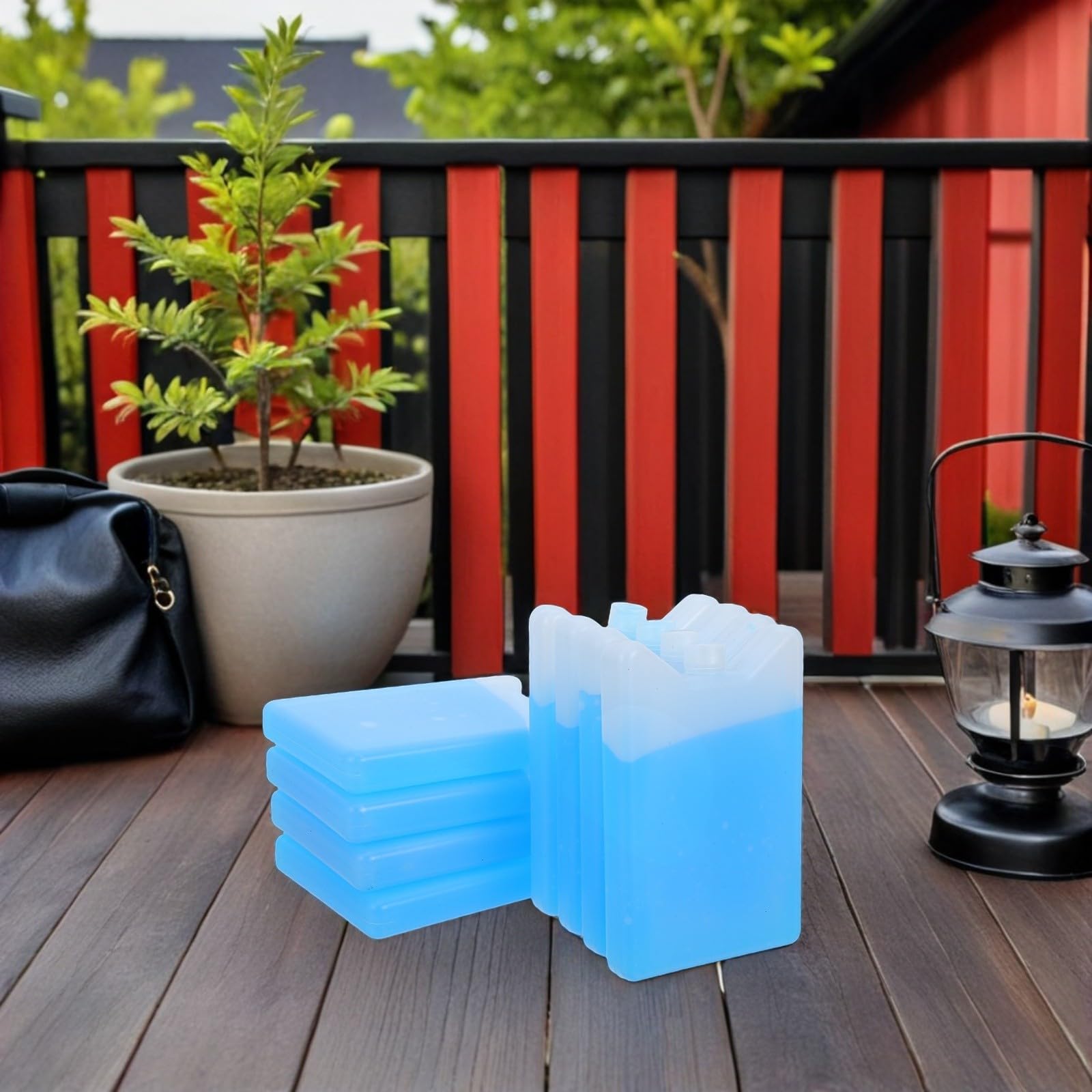 POPETPOP Set da 8 Pezzi di Contenitori Termici per Alimenti Freddi Riutilizzabili in Hdpe per Bento Box e Aria Condizionata, capacità 200ml per Vacanze Estive e Viaggi