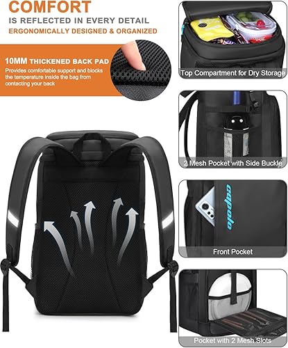 Miniatura 6 de Capolo Mochila enfriadora de latas de 3645 con aislamiento impermeable para mujeres y hombres, mochila de almuerzo, a prueba de fugas, bolsas