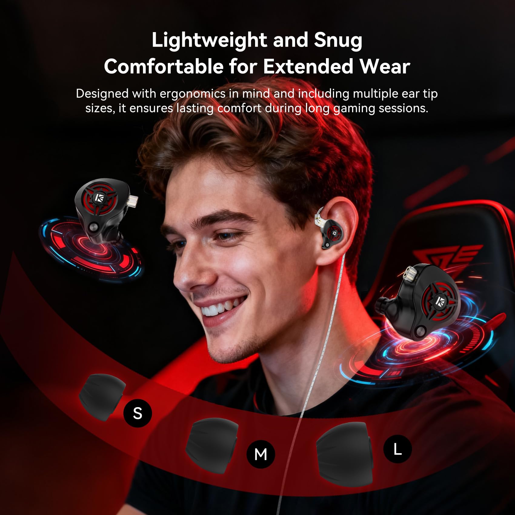 Yinyoo KBEAR BK1 Auricolari da gioco USB-C con microfono, driver dinamico da 10 mm USB-C, per giocatori FPS, compatibili con i-Phone 16 Pro, Samsung, Xiaomi, Pixel