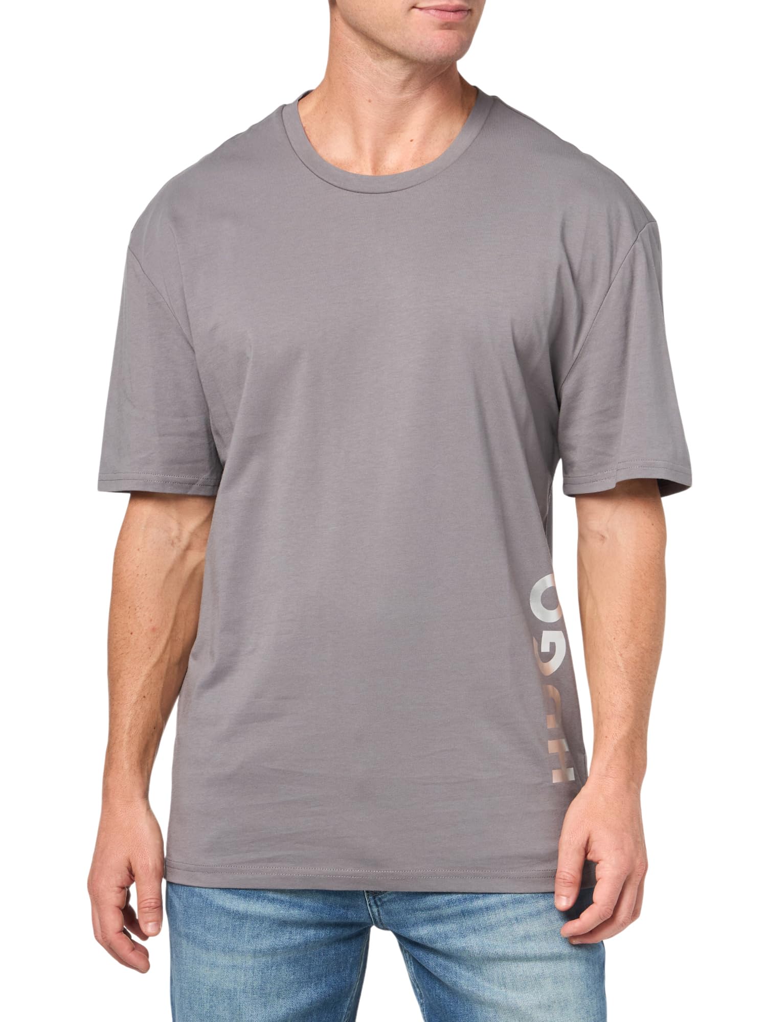 HUGO Vertical Logo Short Sleeve Swim Shirt Maillot dermoprotecteur Homme (Lot de 1)