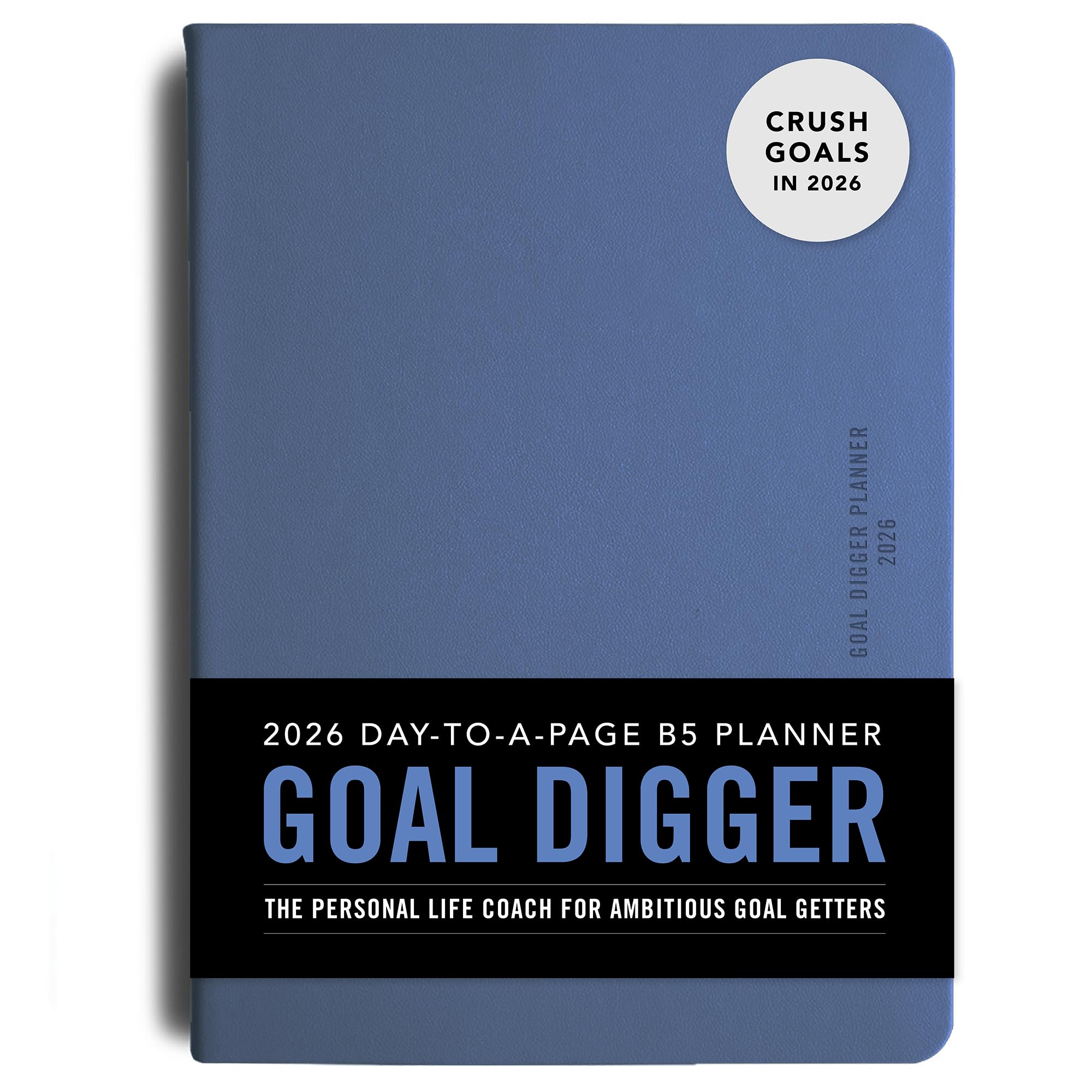 MI GOALS Goal Digger Planner 2026 - Daily Journal for Gratitude, Progress and Habit Tracking, B5 (Element Blue)