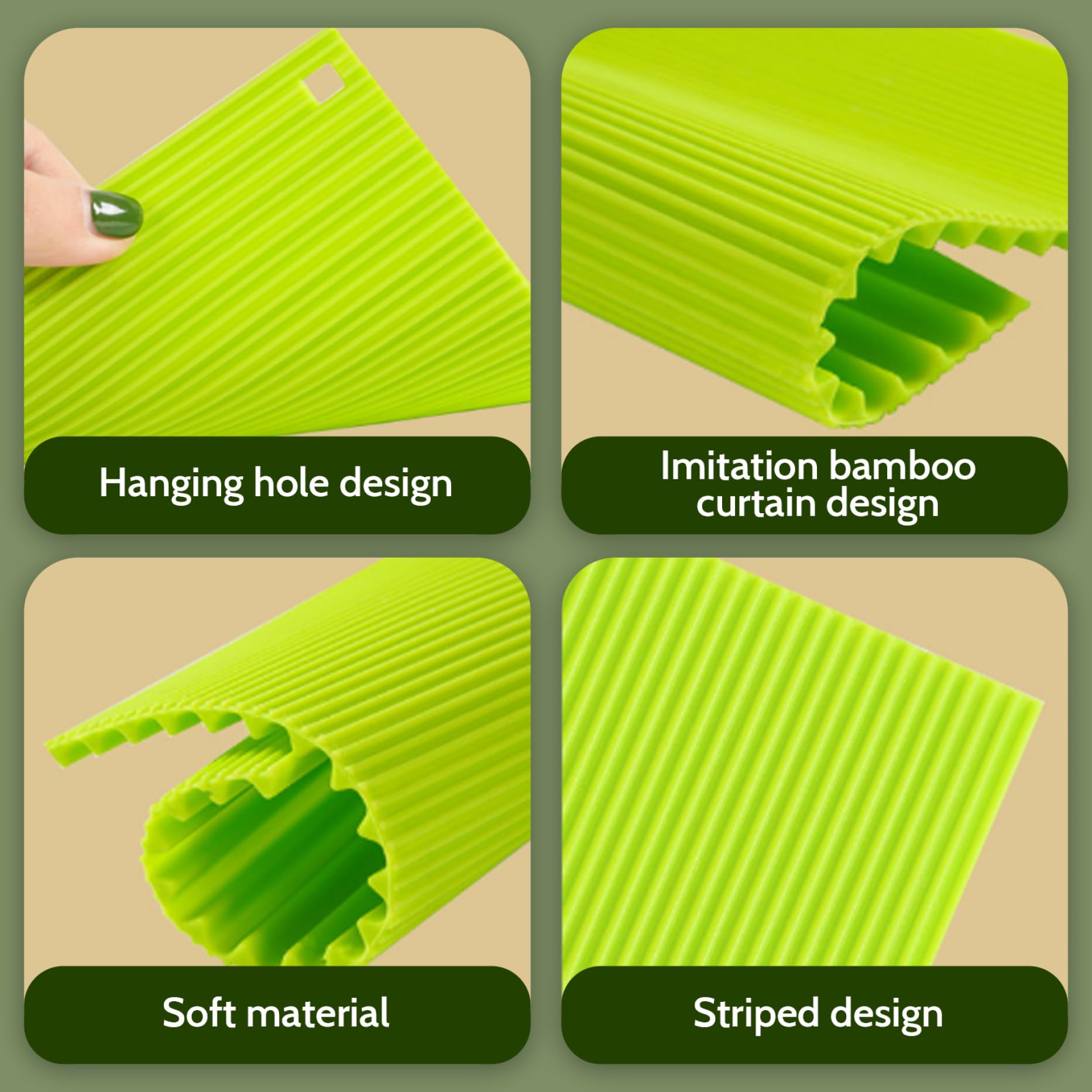 CUCUFA 3Pcs Sushi Mat Food Grade Silicone Sushi Rolling Mat Non Stick Sushi Roller Durable and Reusable Sushi Rolls DIY Sushi Making Kit for Home Kitchen 8.5x7.8'' Sushi Mat