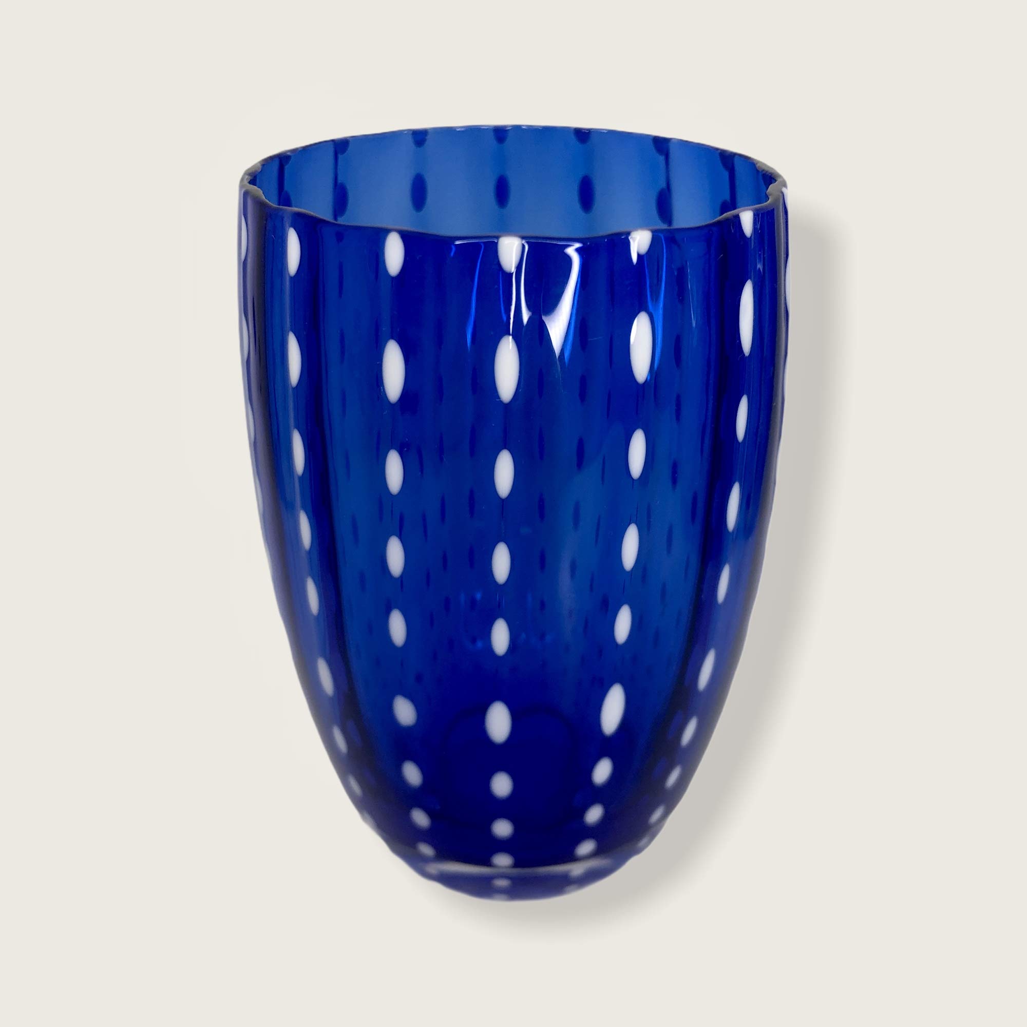 Zafferano - Melting Pot Set mit 6 Gläsern, gemischt Blau/Aquamarin