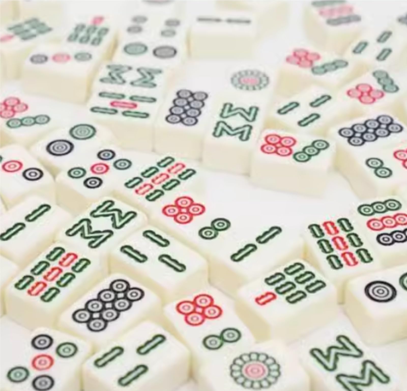 Chinesisches Mahjong Chinesische Mahjong-Würfel-Aufbewahrungsbox, Tragbarer Koffer, Komplettes Mahjong-Spielset, Geeignet for Reisen Für Familie Reise Spiel