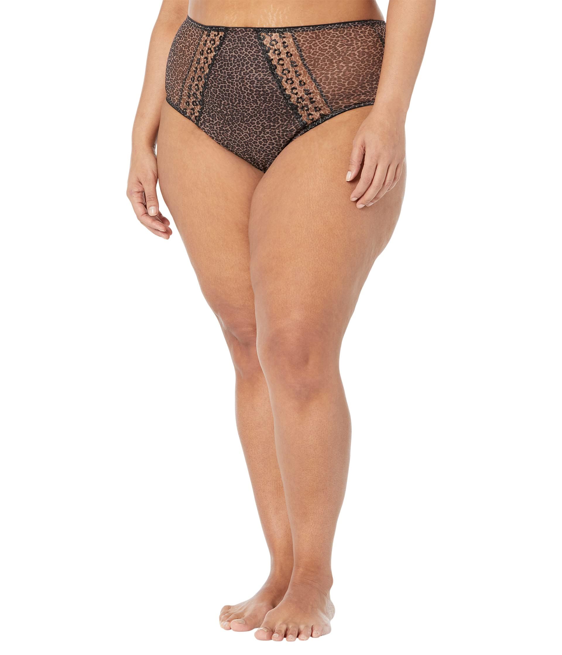 Elomi Women's Brief Bikini Style Underwear, Leopard, L