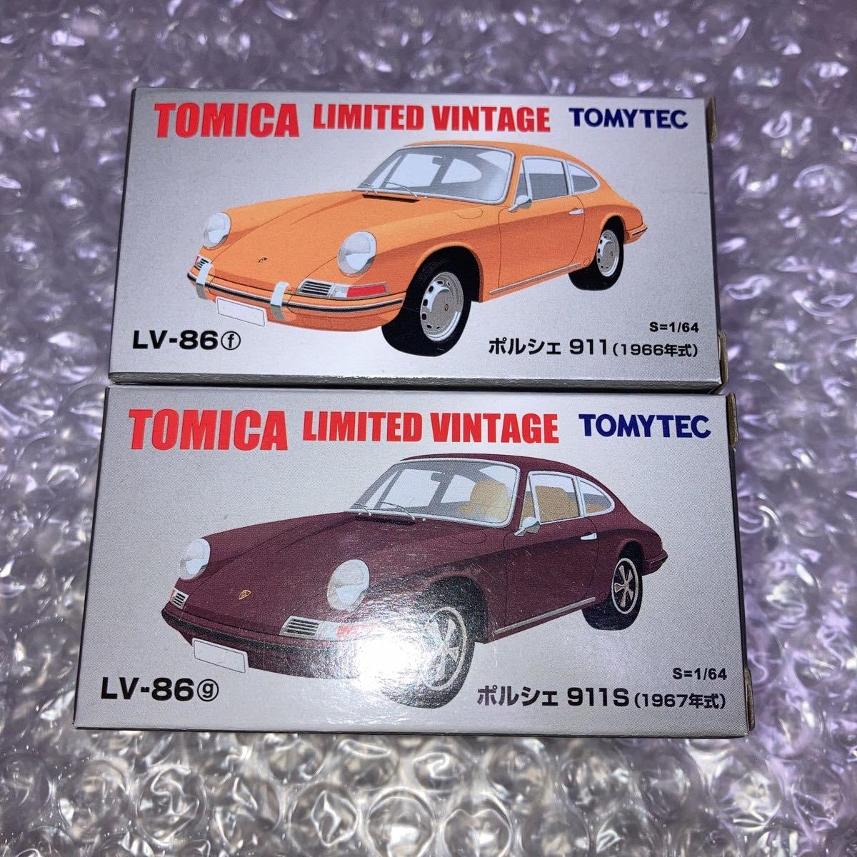 Amazon.co.jp: TLV LV-86f/g ポルシェ911 2台セット オレンジ ブラウン  