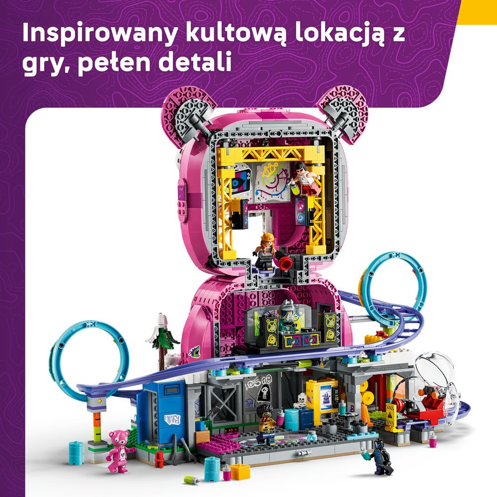 LEGO Fortnite Jaskinia Ubawu 77082 | Lokacja z gry, do zabawy i ozdoby, gamingowy prezent dla fana Fortnite 12+, duży zestaw klocków dla dzieci, 1963 elementy