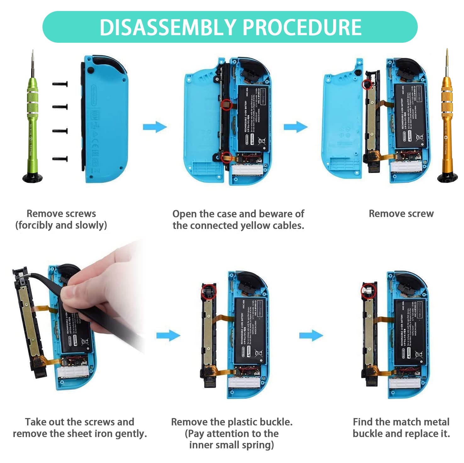 Vgbus Joycon Joystick Replacement Pack Joycon Repair Kit