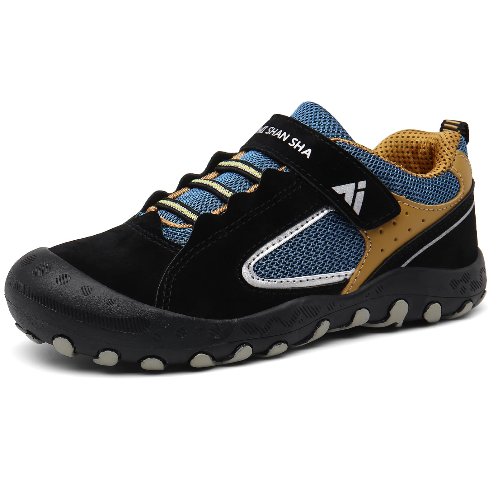 Mishansha Jungen Mädchen Wanderschuhe rutschfest Walkingschuhe Weich Flexibel Stabil Fitnessschuhe Freizeitschuhe für Kinder Sport Schuhe Gr.24-38