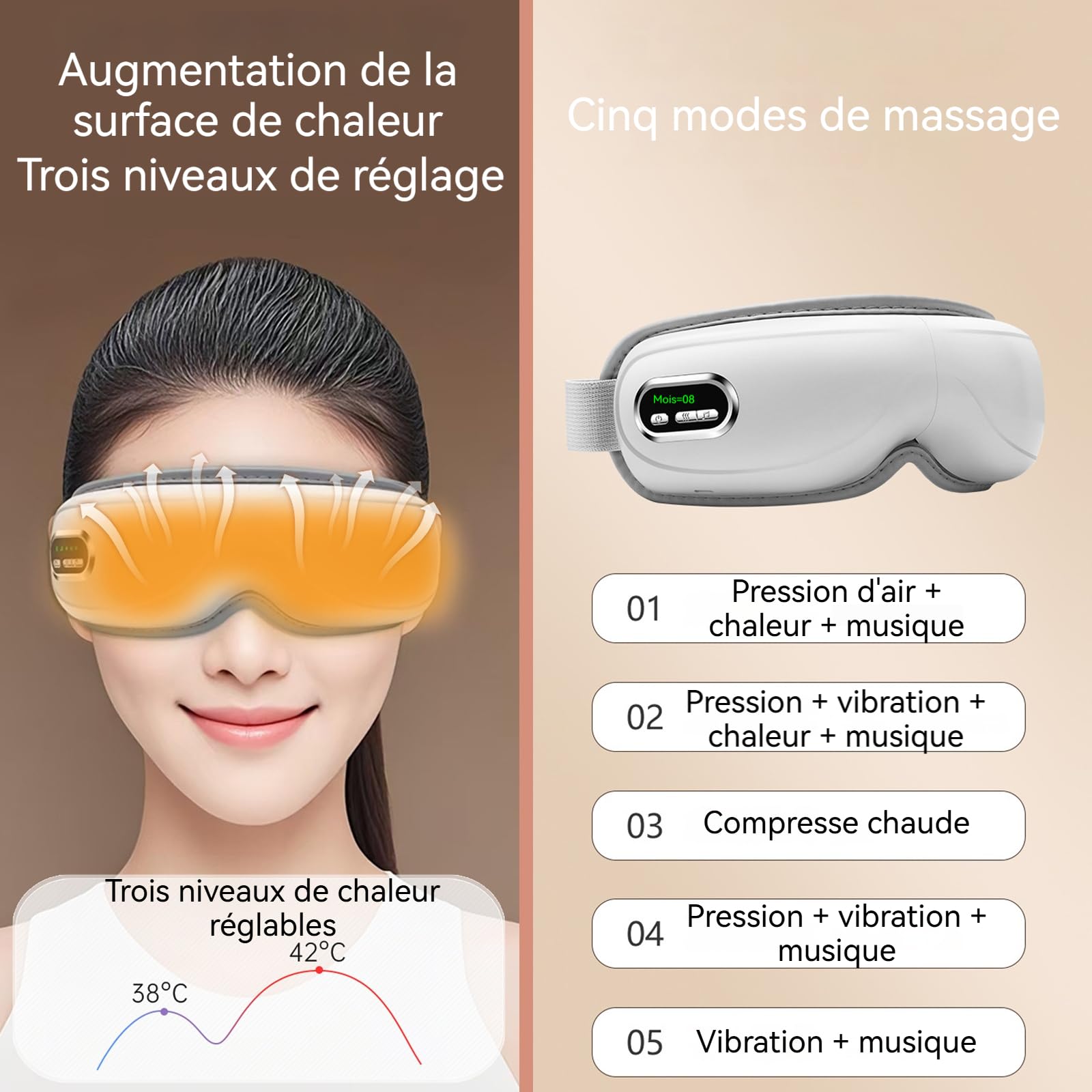 Masseur masseur de pieds électrique – appareil à pétrir et vibrer pour la plante des pieds – masseur plantaire