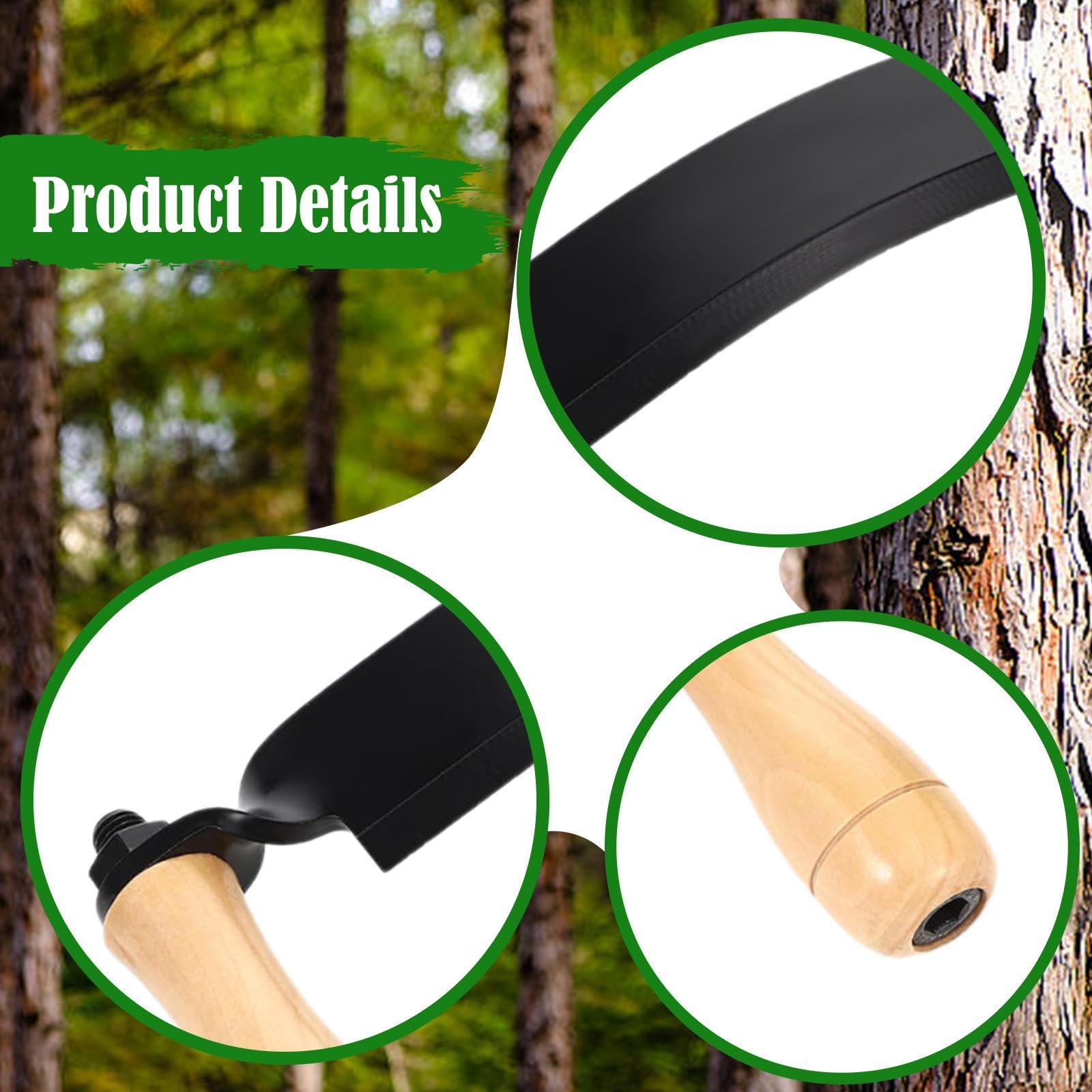 KESOTO Cuchillo para Trabajar La Madera, Herramienta Manual para Cortar Y Pelar, Curvo