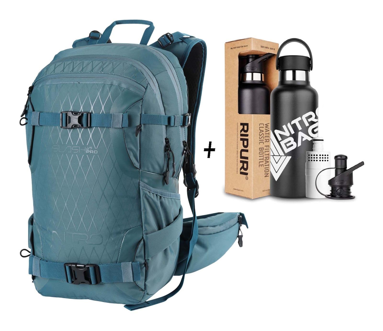 Nitro Unisex Slash 25 Pro Backpack, arctic, 25 l, Rucksack Backpacks