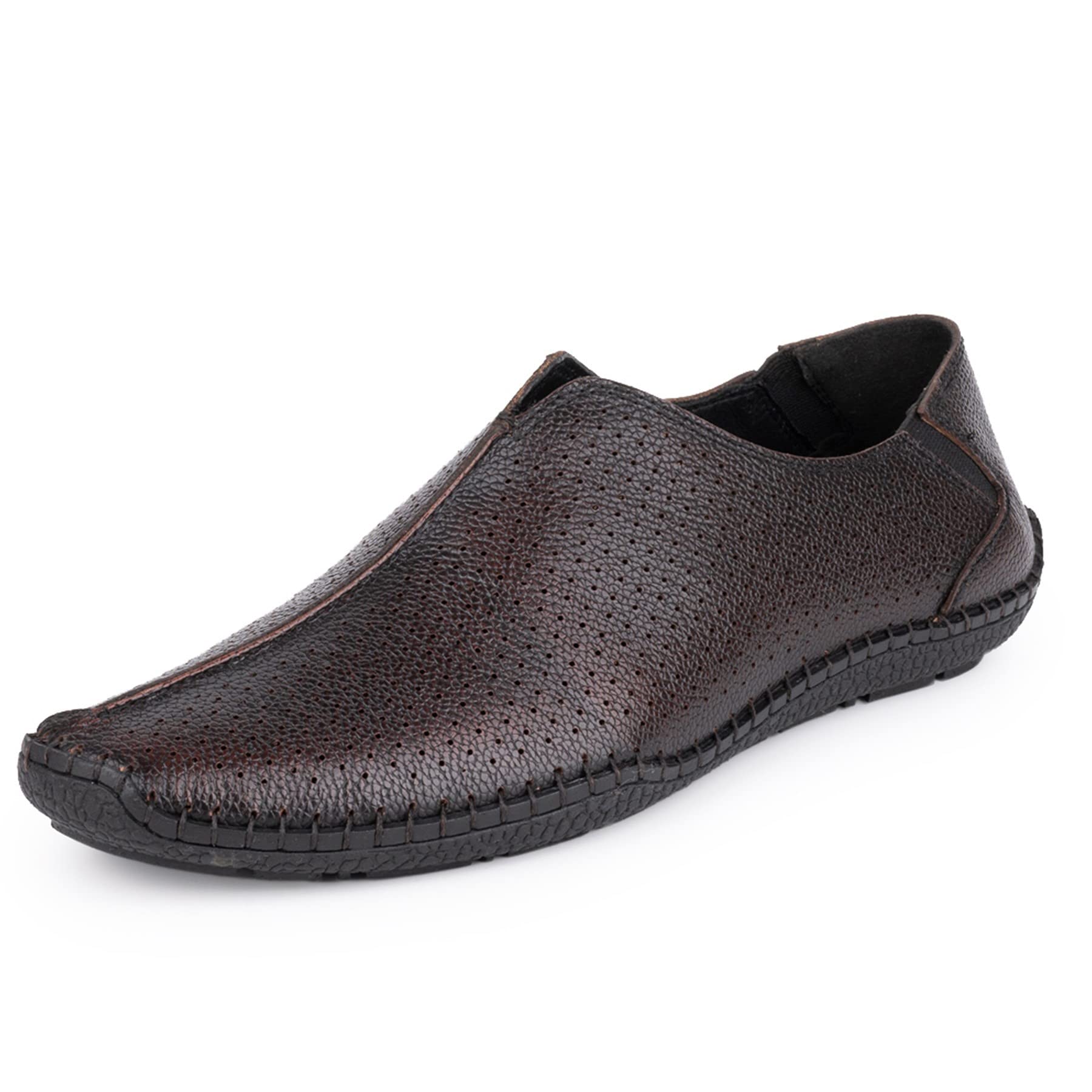 ONE8 Select Premium Genuine Leather Slip-on Casual Loafer Breathable Driving Shoe Ethnic Fashion Slip-on