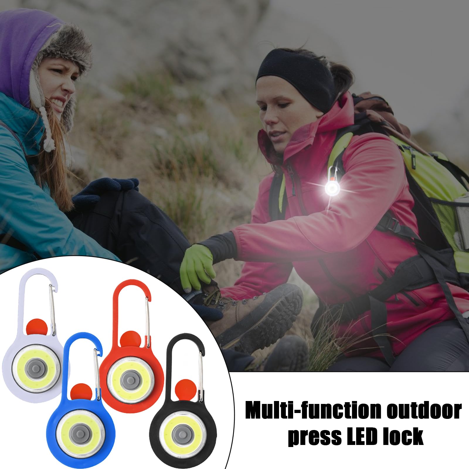 Lot De 3 Clips LED Clignotants Pour Sac à Dos - Sécurité Enfants, 3 Modes, étanche, Visibles à 500m - 12