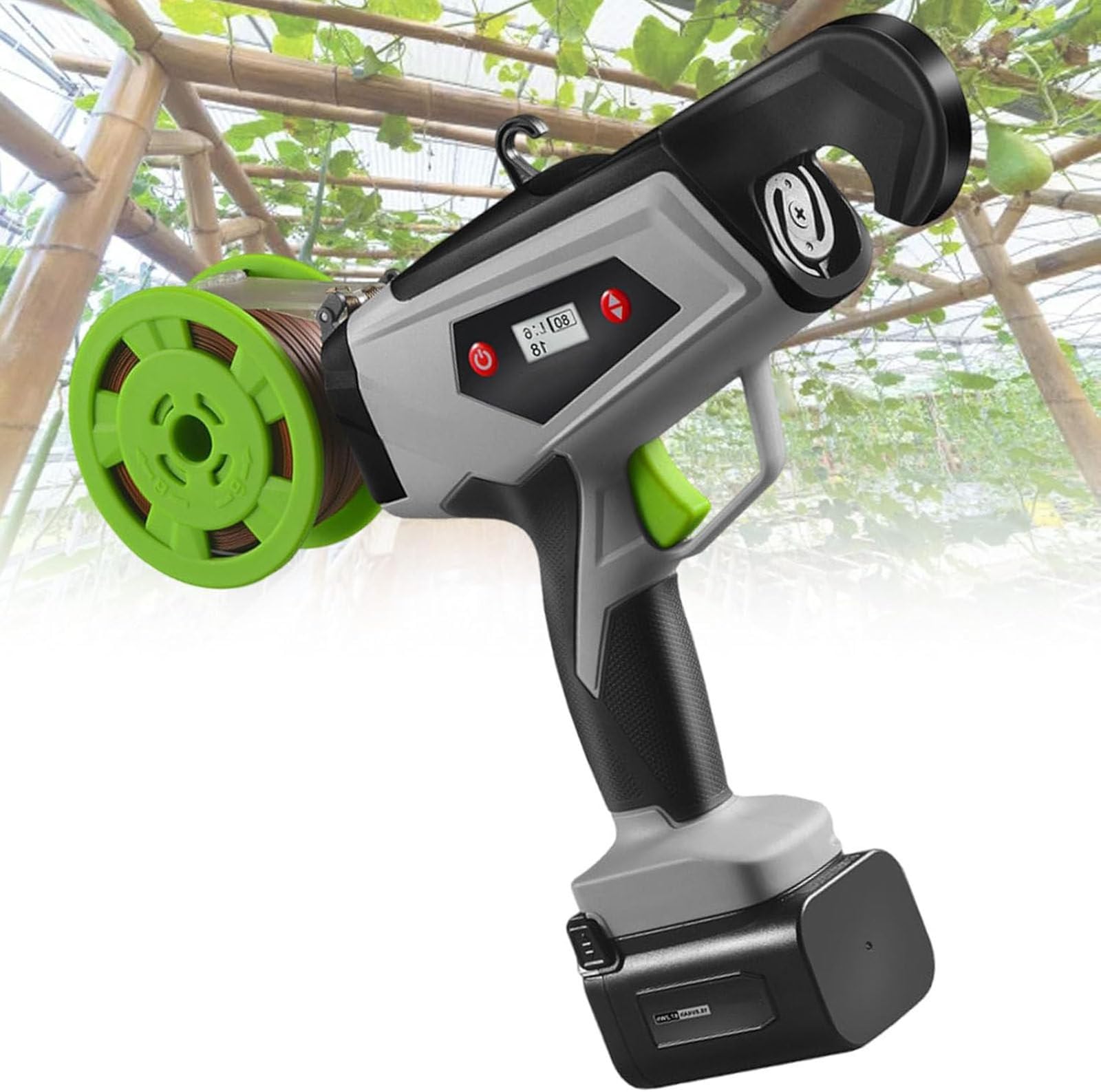 Xnzjhpp Electric Plant Tying Machine, Portable Tool With Adjustable Tying Circles For Secure Binding In Gardens, Vineyards, And Agriculture,Electric Branch Tying Machine