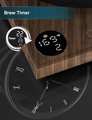 Miniatura 7 de Hervidor eléctrico, hervidor eléctrico de cuello de cisne, control preciso de temperatura de 1 , interior de acero inoxidable, calentamiento rápido